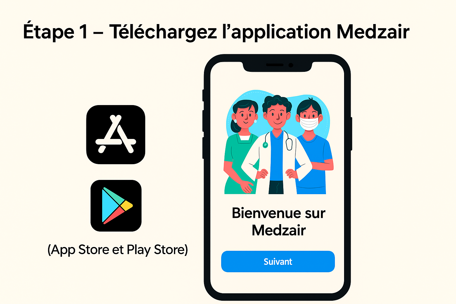 Téléchargez l’application Medzair